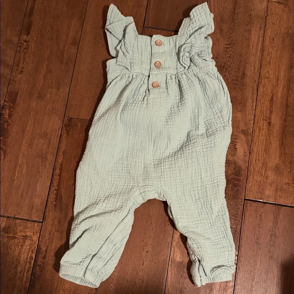 Carter's Light Green Kids Overalls - Picture 2 of 3